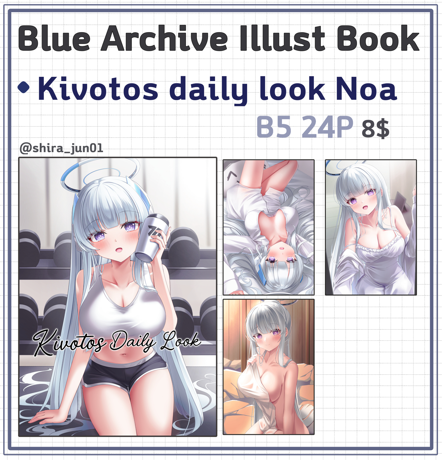 Blue Archive Kivotos Daily Look Noa - Shira_Jun01