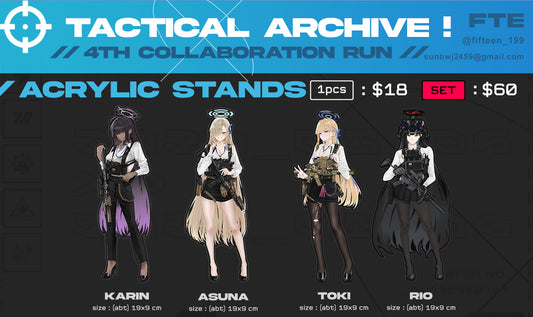 FTE - Tactical Archive Acrylic Stands (Summer Comiket C104, Pre-Order)